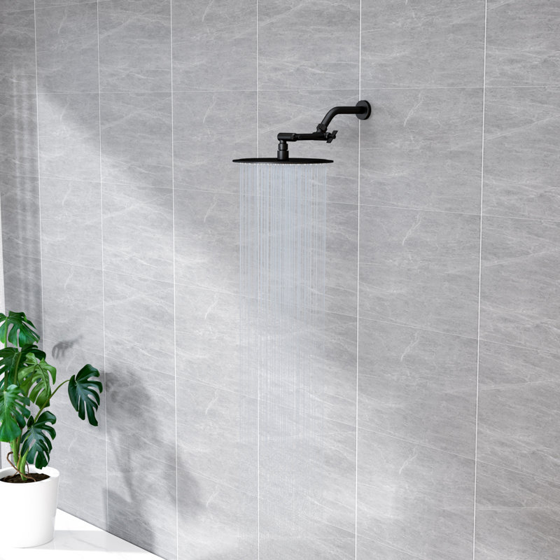 Pomme de douche réglable de 4 pouces avec bras de douche réglable