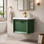 Ensemble de meuble-lavabo simple mural 24 po avec plateau en céramique Draven-1732979965-1650144413