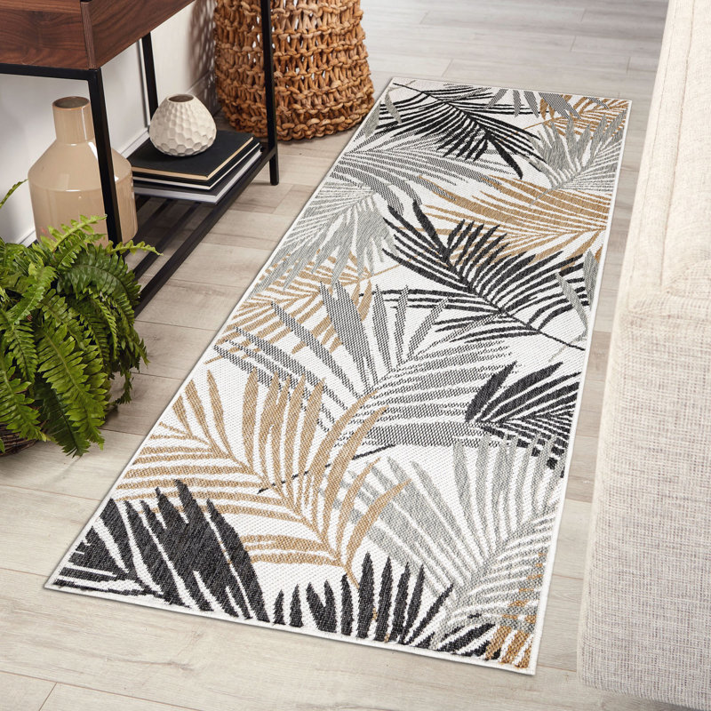 Duson Geometric Indoor / Outdoor Area Rug, Rectangle 70 x 300cm