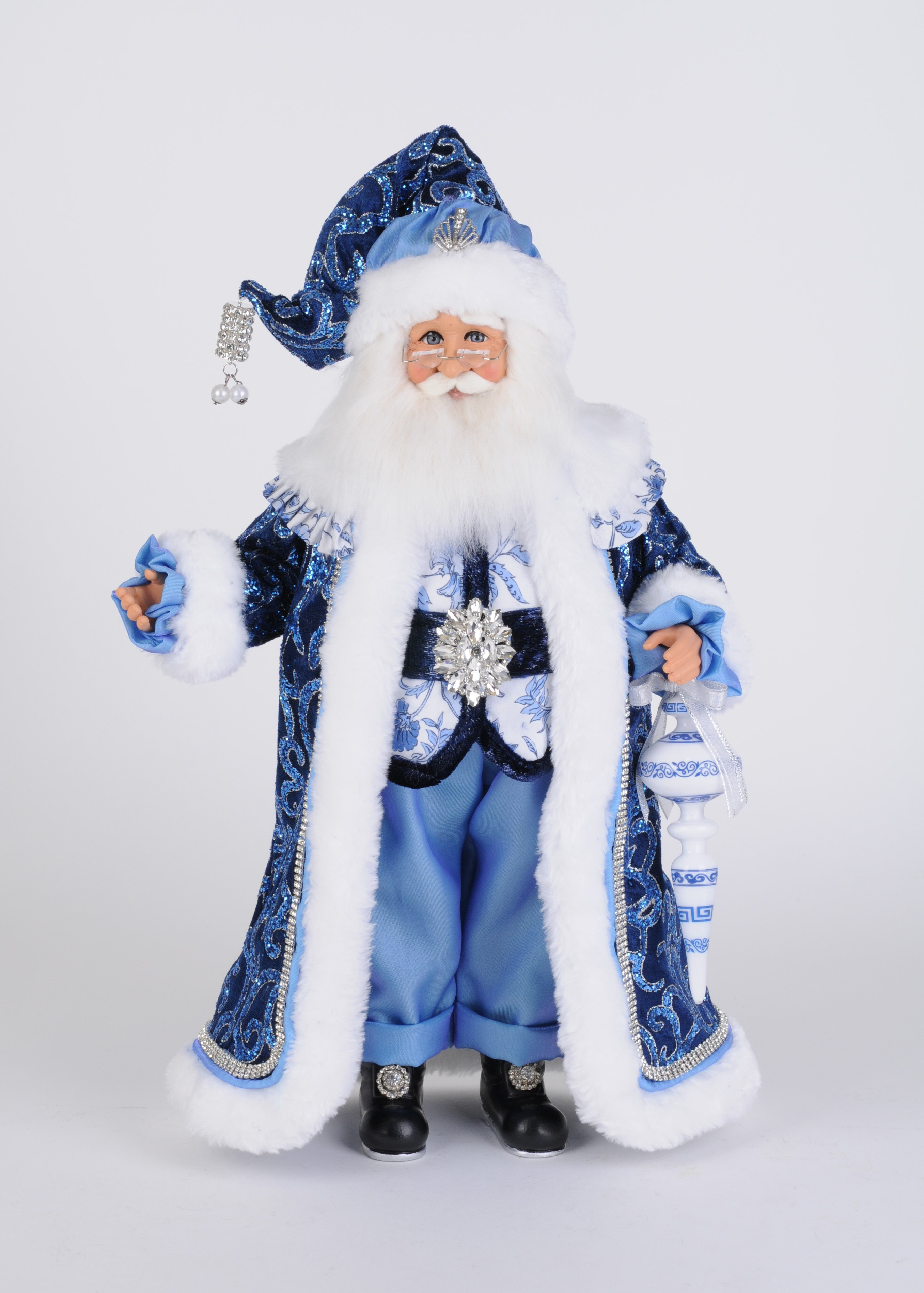 Karen Didion Originals Jeweled Chinoiserie Santa | Wayfair