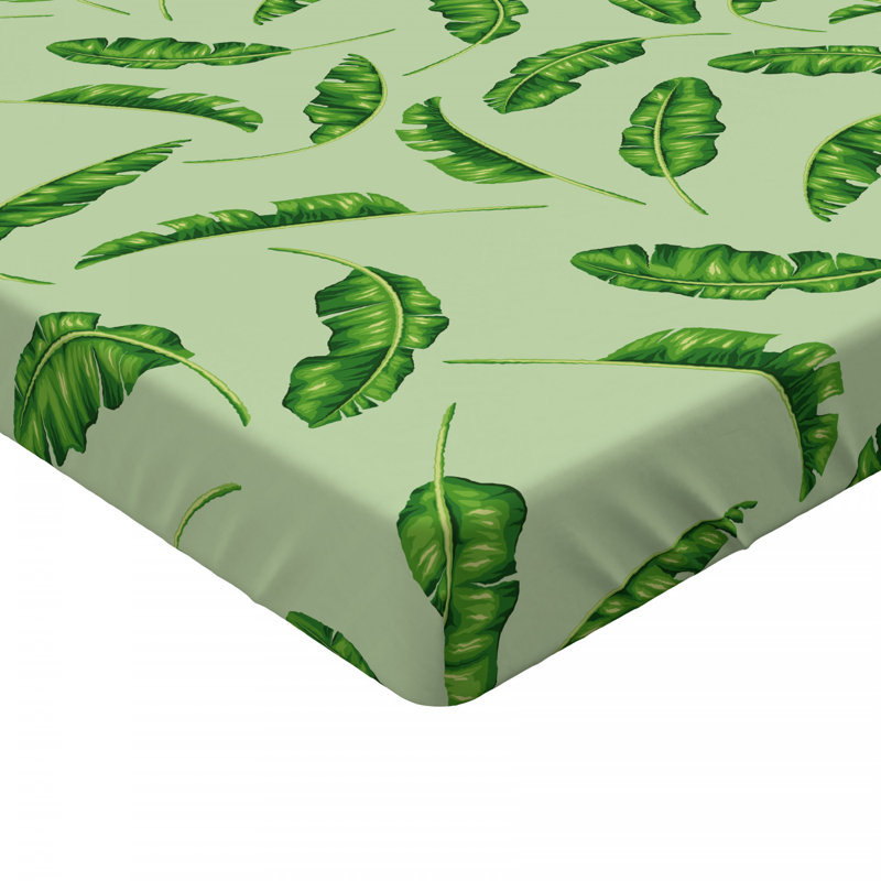 Microfiber Floral Fitted Sheet, Queen Fitted Sheet