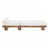 78.8'' Acacia Wood Outdoor Chaise Lounge, Adjustable Recliner with Headrest and Retractable Side Tray for Patio, Poolside, Garden, and Beach-2166655