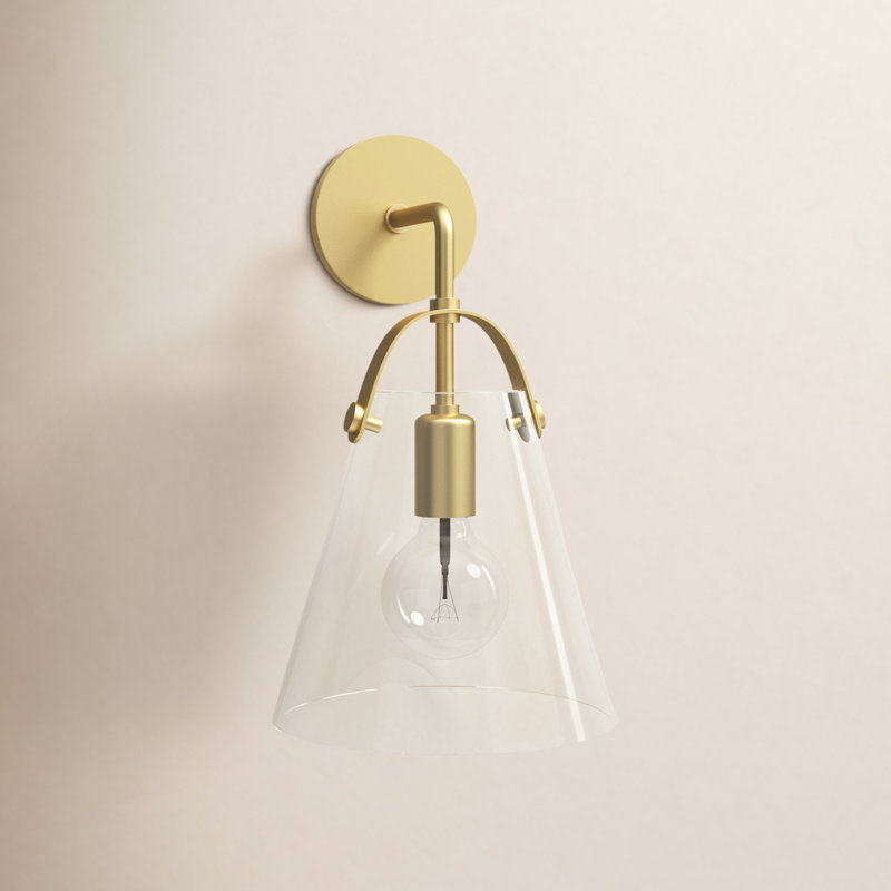 Genovia Flitwick 1 - Light Armed Sconce, Aged Brass