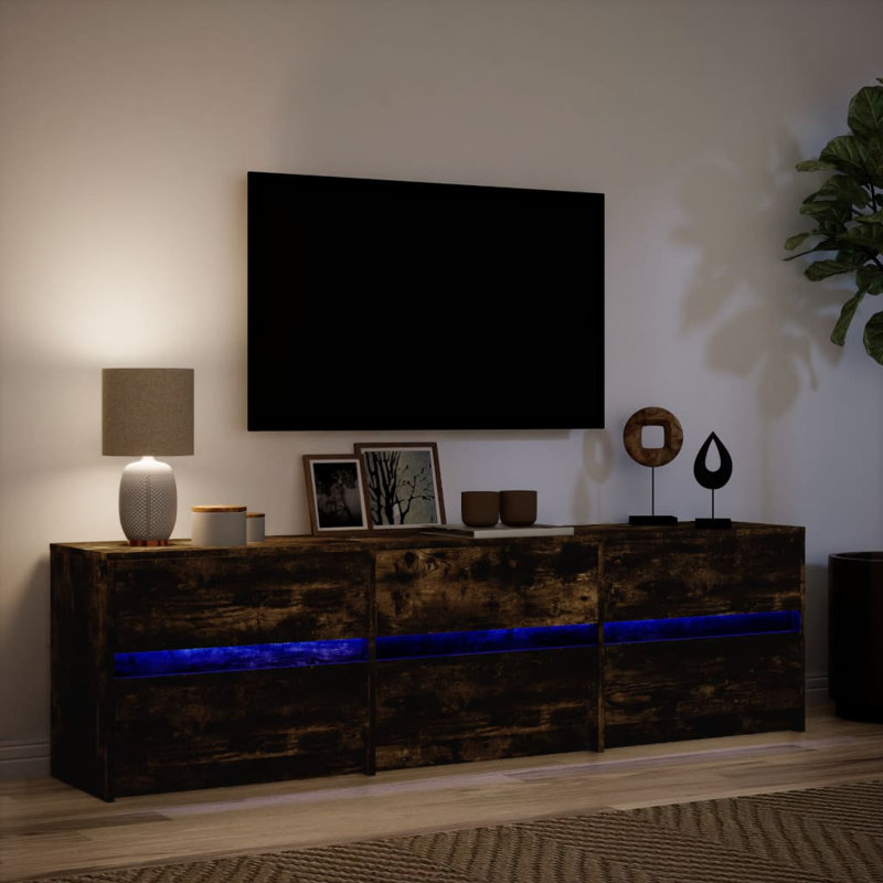 Yes_Yes_No_Yes_N/A TV Stand, Smoked Oak, 180cm
