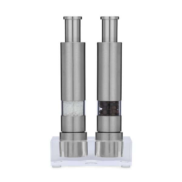 Travel Stainless Salt and Pepper Grinder Set – Grind Gourmet