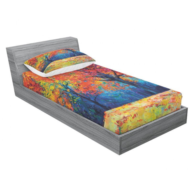 Microfiber Sheet Set, Twin Sheet Set with Fitted Sheet