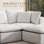 Canapé modulaire à compression sans nuage de 137 po Kreyton, canapé modulaire sans assemblage en chenille-934975213