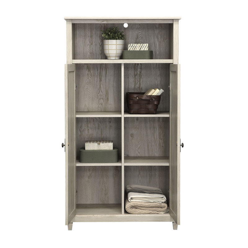 Ariza 2-Door Manufactured Wood Accent Cabinet, Chalked Chestnut