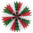 Rouge / blanc / vert