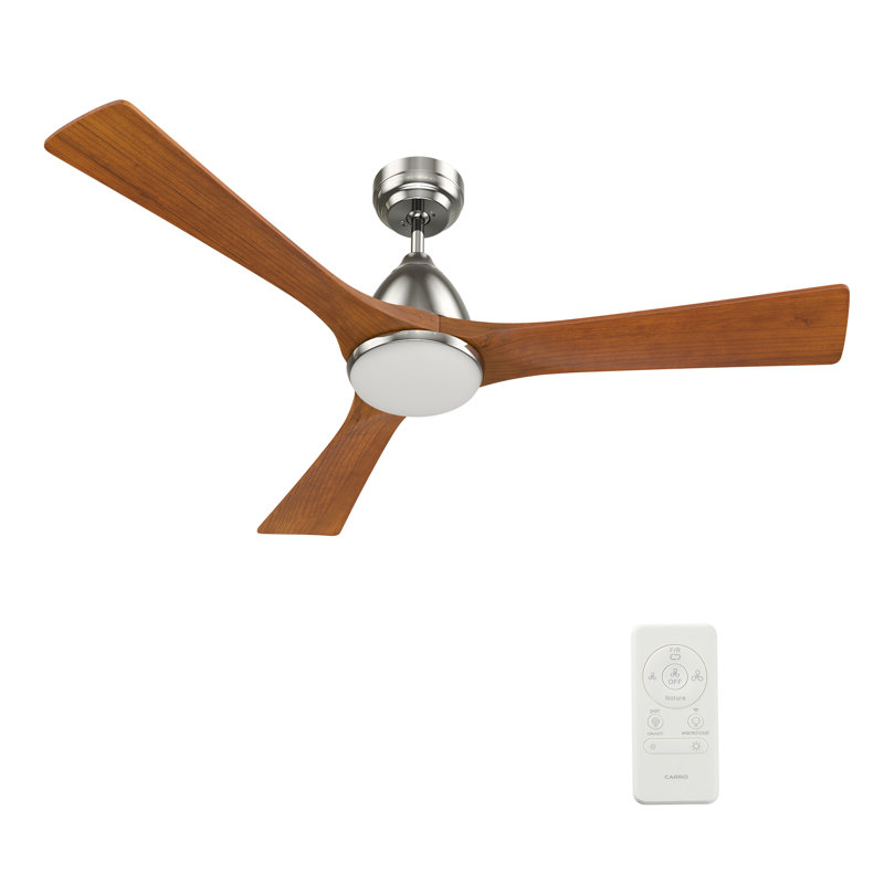  Ventilateur de plafond intelligent 52 po avec télécommande, ensemble d'éclairage, fonctionne avec l'assistant Google et Amazon Alexa, raccourci Siri.