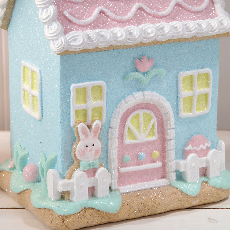 Maison de Pâques en résine 8-9 "
