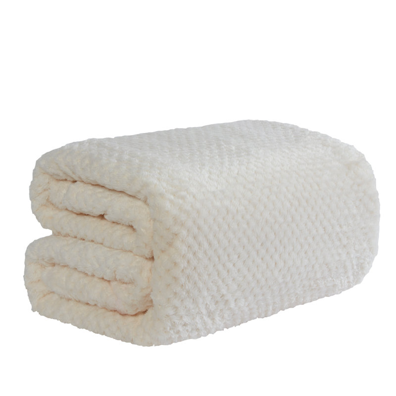 Kimran Throw Blanket, W150 x L200cm, Cream