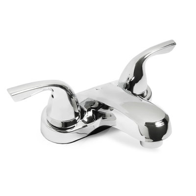 Plumb Tech Bathroom Faucets Mounting / Installation Required 2-handle Bathroom Faucet with Drain Assembly