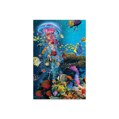 " Electric Jellyfish at the Reef " Print