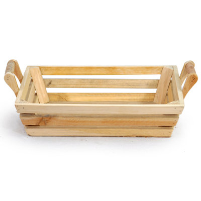 Panier en bois massif