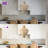 16" Boho Handwoven Rattan Dimmable Pendant Light For Coastal Interiors