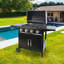 Clementine Belfry Kitchen 4 - Burner Countertop Liquid Propane 30000 BTU BTU Gas Grill with Cabinet