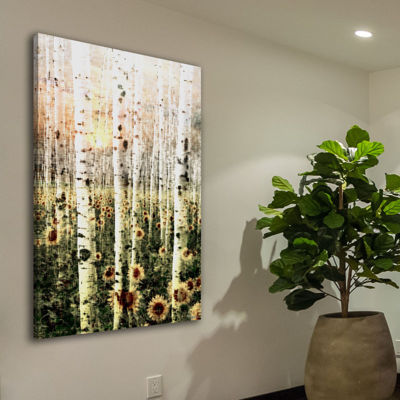 «Daisy Forest», reproduction d'art sur toile tendue, H 45 po x l 30 po