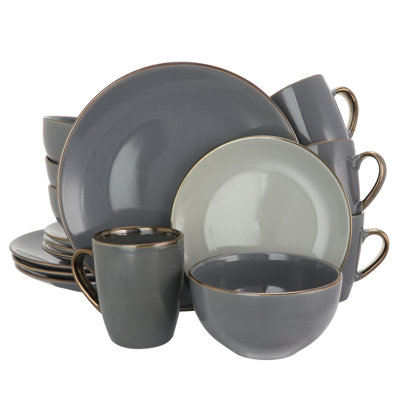 Foskey Piece Stoneware Dinnerware Set - Service for 4
