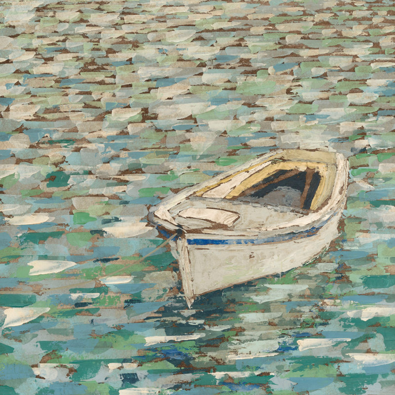 Sur l'étang II - reproduction sur toile, H 18 po x l 18 po x P 1,5 po