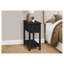 Table d'appoint à 2 niveaux avec tiroir de rangement - table de bout étroite, table de chevet pour chambre à coucher, petite table d'appoint avec tablette inférieure, table d'appoint transitionnelle-289598053