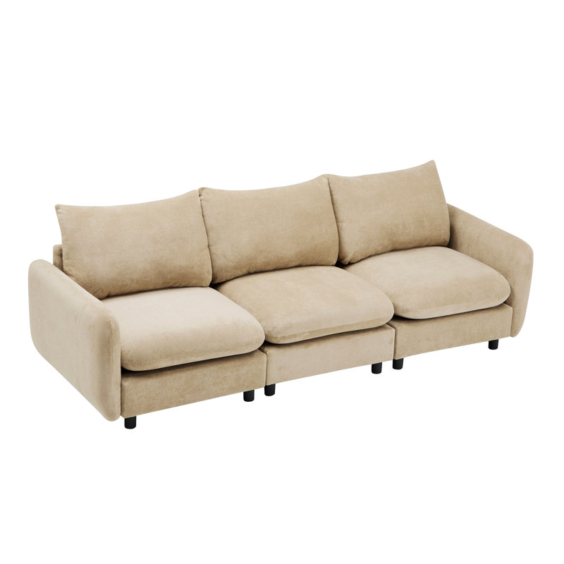 3-Piece Modular Sectional Sofa Couch