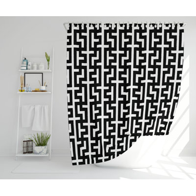 Huldah Polyester Shower Curtain Set