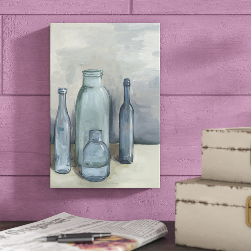 Still Life with Bottles I by Melissa Wang - Painting Print, 30cm H x 20cm W, Wrapped Canvas