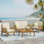 Ensemble de conversation, causeuse, table basse et 2 fauteuils club