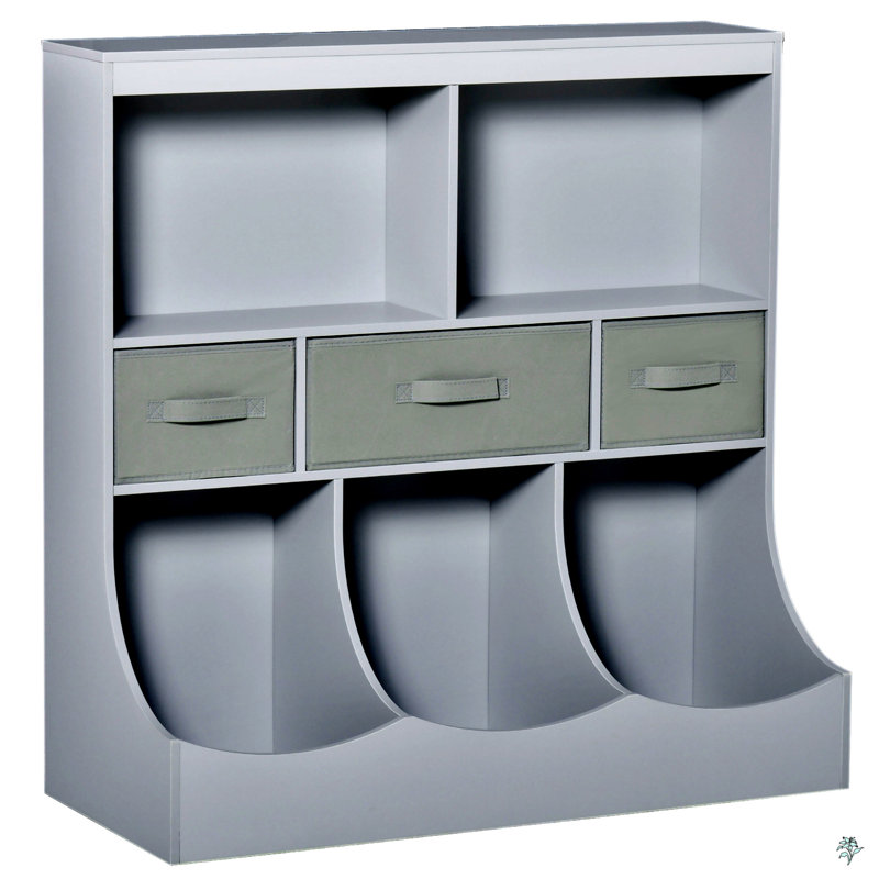Bibliothèque, armoire de rangement pour jouets avec tiroirs