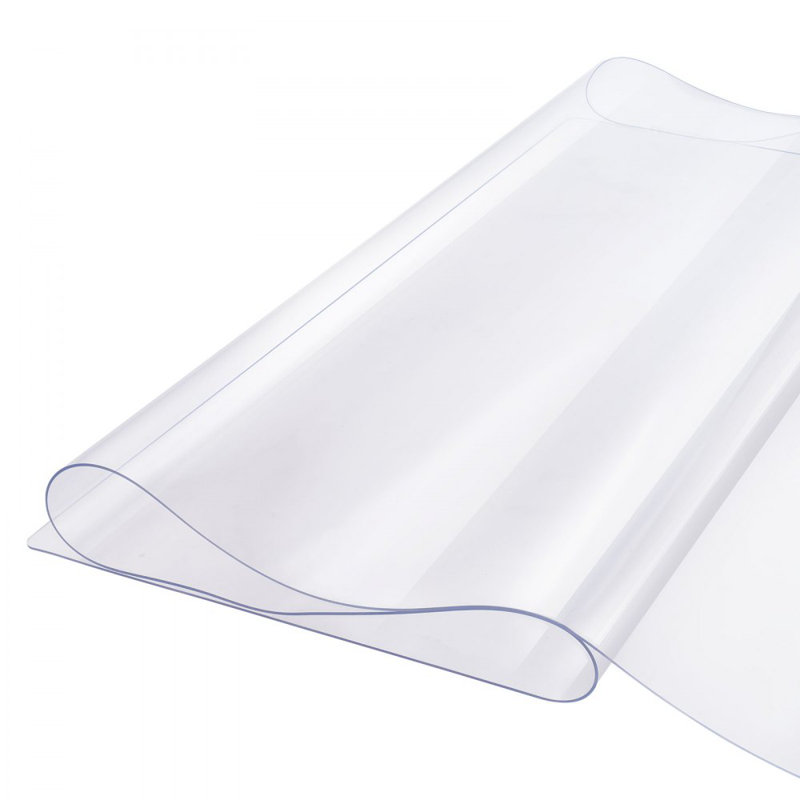 PVC Table Protector Clear Plastic Desk Protector 2.0mm Thick, 42" W x 96" L