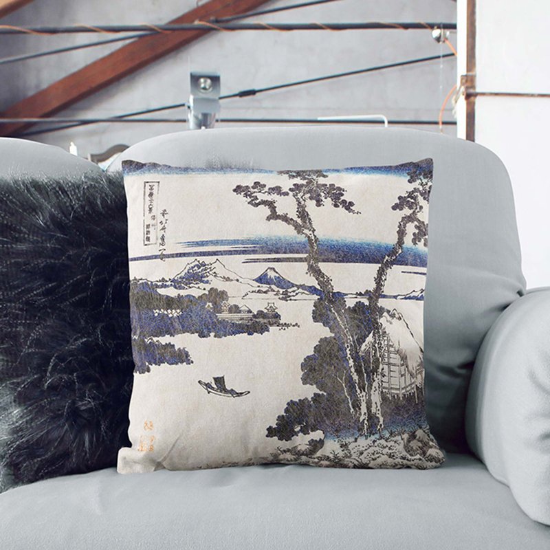 Square Throw Cushion, 40cm H x 40cm W x 15cm D, Stone