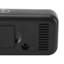 Horloge numérique à double affichage, commande vocale, 3 niveaux de luminosité, date, température, compte à rebours, alarme électronique DEL, noir et vert.