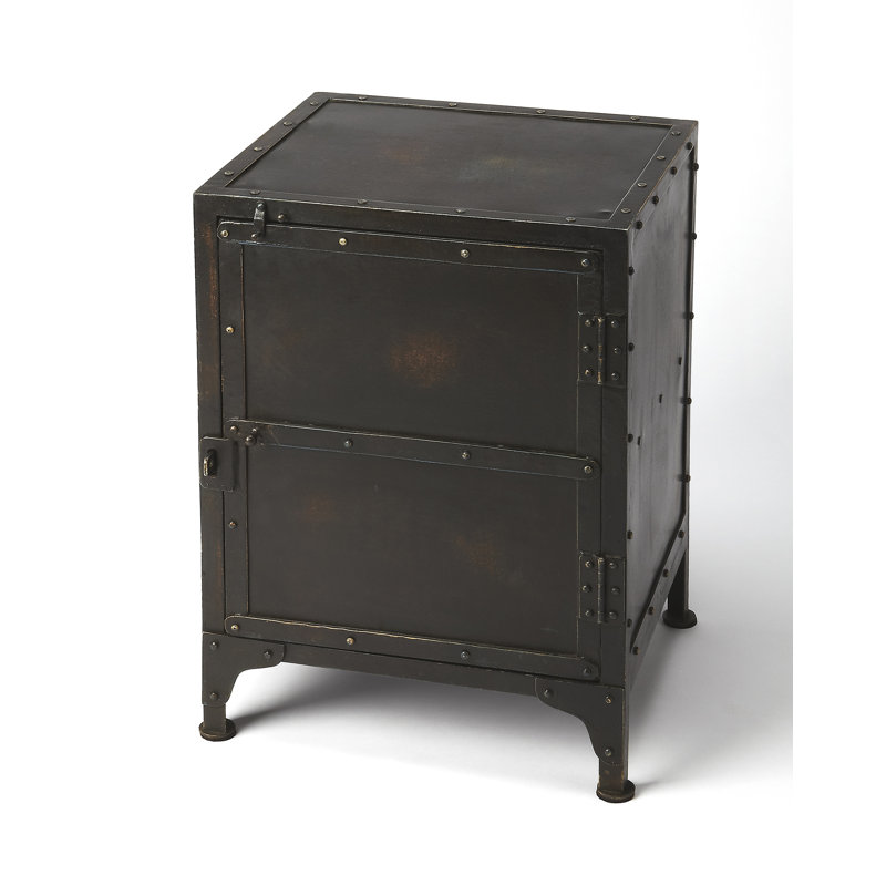  Table de bout industrielle Owen, noire