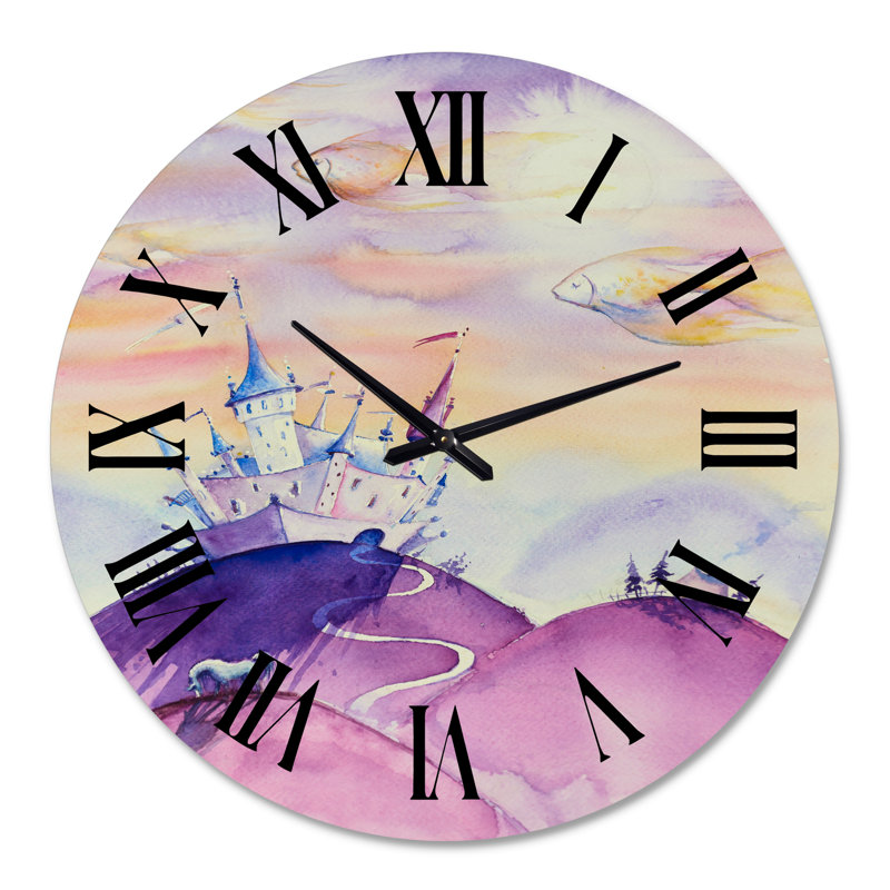 Horloge murale pour enfants Fairy Tale, Surdimensionné