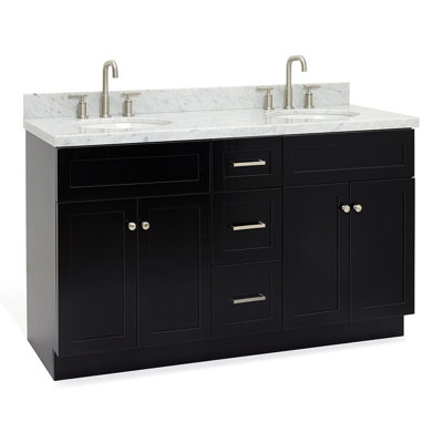 Ensemble de meuble-lavabo double 61 po Abell