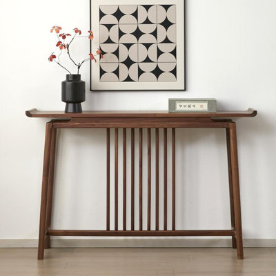 Nouvelle table de véranda en bois massif de style chinois.