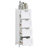 Space-Saving Bathroom Floor Cabinet with 4 Drawers and Vertical Storage