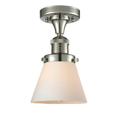 Cone 1 Light Semi-Flush Mount