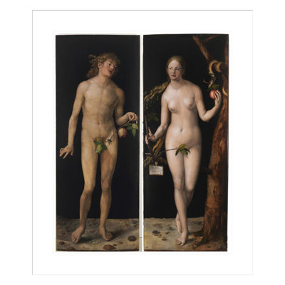«Adam and Eve» par Albrecht Dürer, impression giclée sur cadre