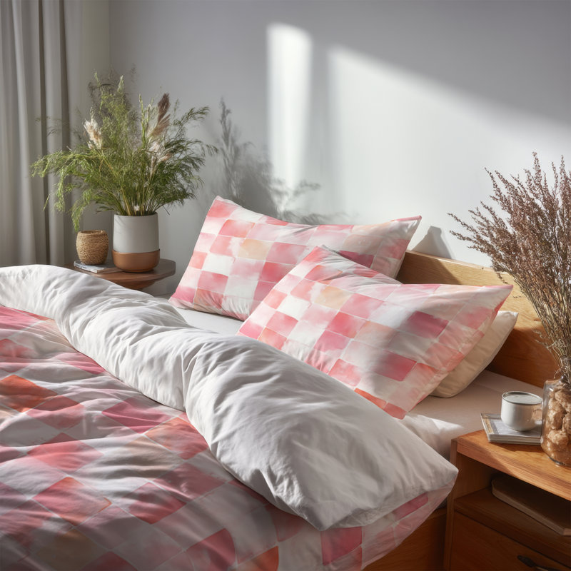 Ensemble de literie 3 pièces Patchwork - Ensemble de housse de couette et coussin décoratif French Country