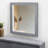 35" Gray Wood Framed Accent Mirror
