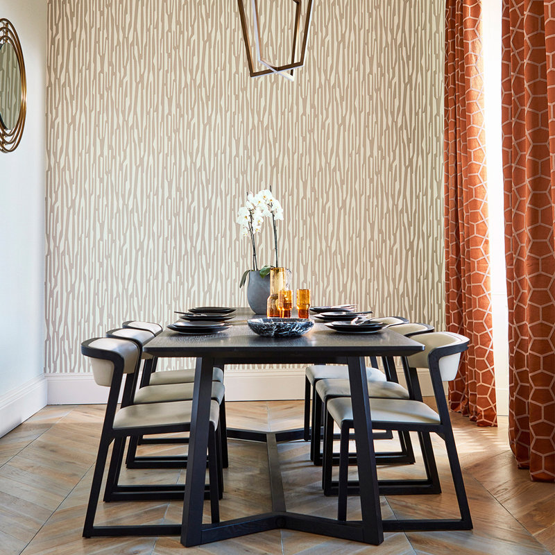 Zendo 10.05m x 52cm Wallpaper Roll, Bronze