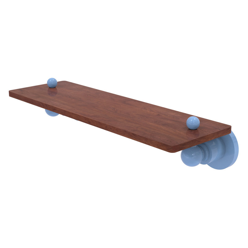 Astor Place Floating Shelf, 2.5" H x 16" W x 5" D, Flat Troll Blue