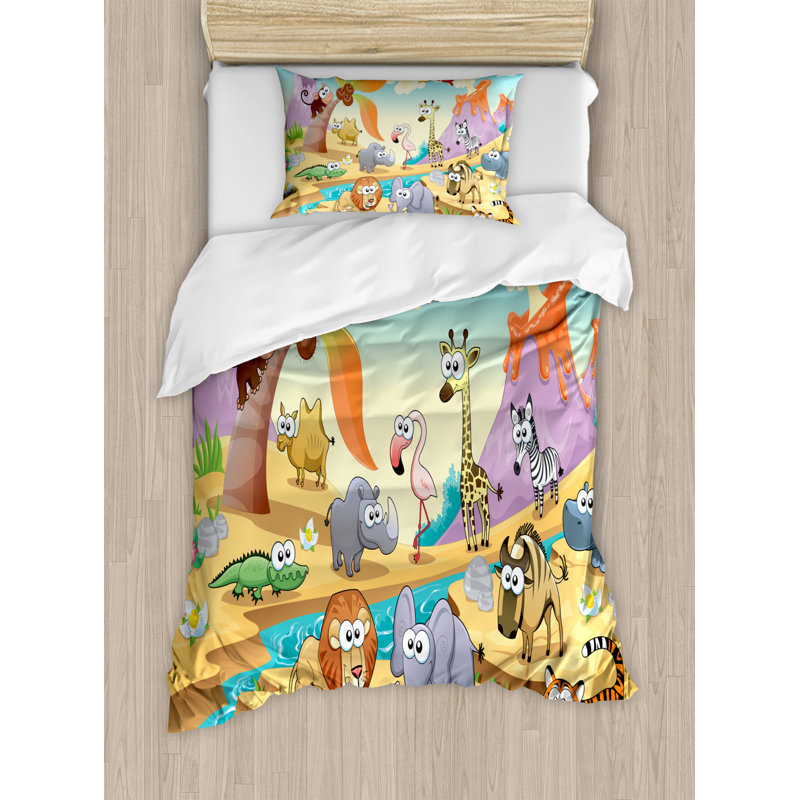 Ensemble de housse de couette dessiné