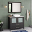Ensemble de meuble-lavabo simple avec miroir -27042725-116868047