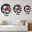 Verre avec baies rouges et bleues - Horloge murale de ferme-936231626