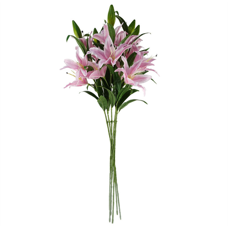 Plastic, Silk Artificial Arrangement, Pink