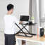 Adjustable Metal Base Standing Desk Converter