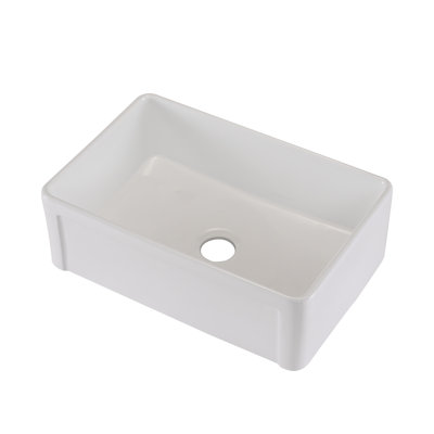30'' L Single Bowl Ceramic Kitchen Sink